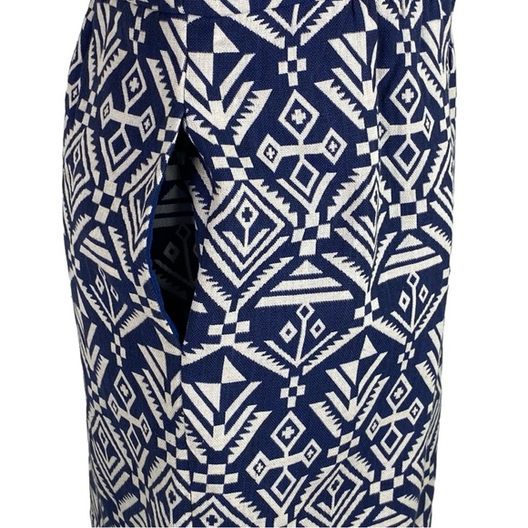 DV DOLCE VITA AZTEC PRINT SPAGHETTI STRAP DEEP V SHAPE NECKLINE SIZE MED DRESS - Picture 5 of 8